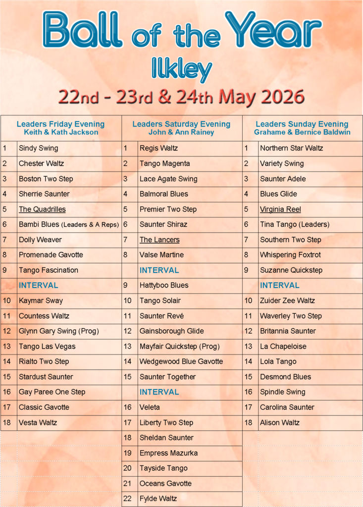 Programme Ilkley 2026